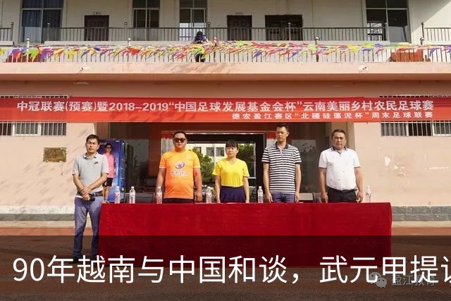 90年越南与中国和谈，武元甲提议见杨得志，杨：我不可能见他！